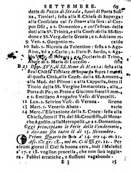 Il corso delle stelle osservato dal pronostico moderno Palmaverde Palmaverde almanacco piemontese ...