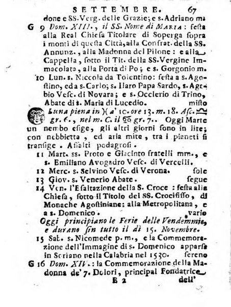 Il corso delle stelle osservato dal pronostico moderno Palmaverde Palmaverde almanacco piemontese ...