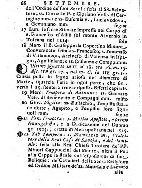 Il corso delle stelle osservato dal pronostico moderno Palmaverde Palmaverde almanacco piemontese ...