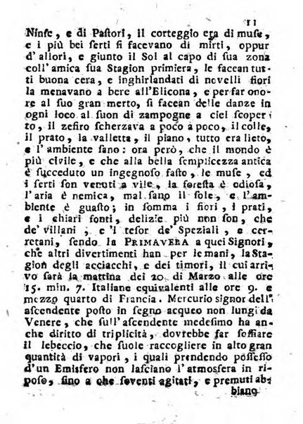 Il corso delle stelle osservato dal pronostico moderno Palmaverde Palmaverde almanacco piemontese ...