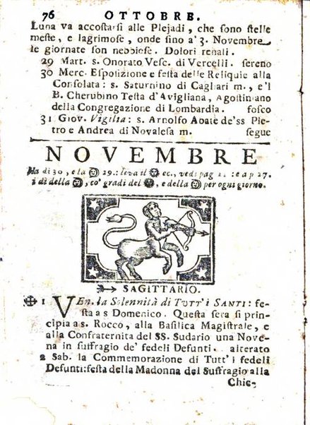 Il corso delle stelle osservato dal pronostico moderno Palmaverde Palmaverde almanacco piemontese ...