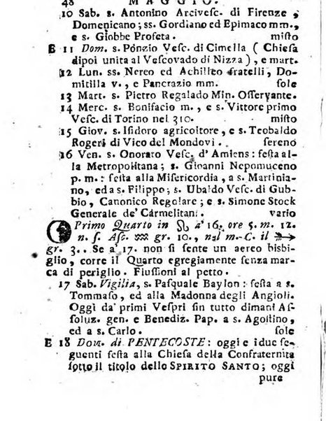 Il corso delle stelle osservato dal pronostico moderno Palmaverde Palmaverde almanacco piemontese ...