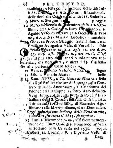 Il corso delle stelle osservato dal pronostico moderno Palmaverde Palmaverde almanacco piemontese ...