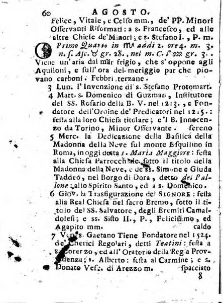 Il corso delle stelle osservato dal pronostico moderno Palmaverde Palmaverde almanacco piemontese ...