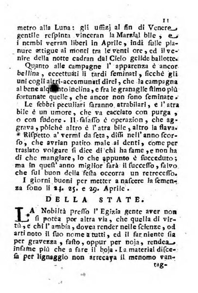 Il corso delle stelle osservato dal pronostico moderno Palmaverde Palmaverde almanacco piemontese ...