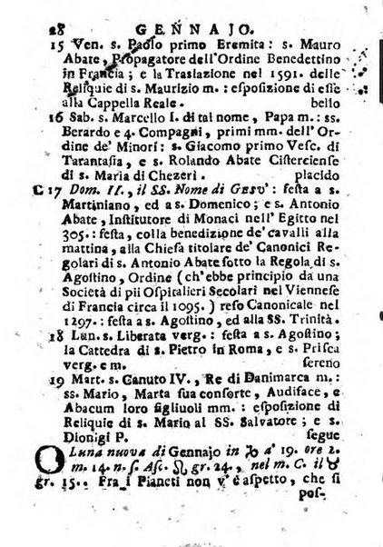 Il corso delle stelle osservato dal pronostico moderno Palmaverde Palmaverde almanacco piemontese ...