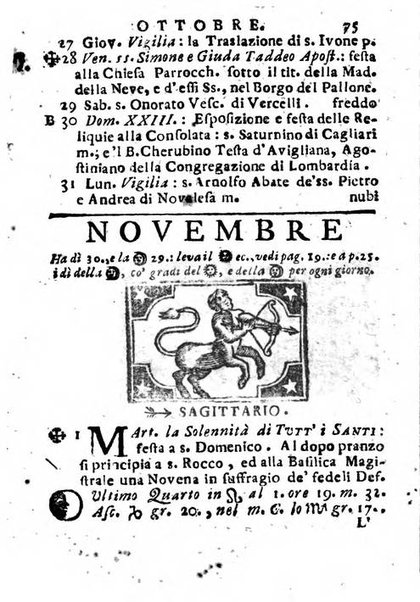 Il corso delle stelle osservato dal pronostico moderno Palmaverde Palmaverde almanacco piemontese ...