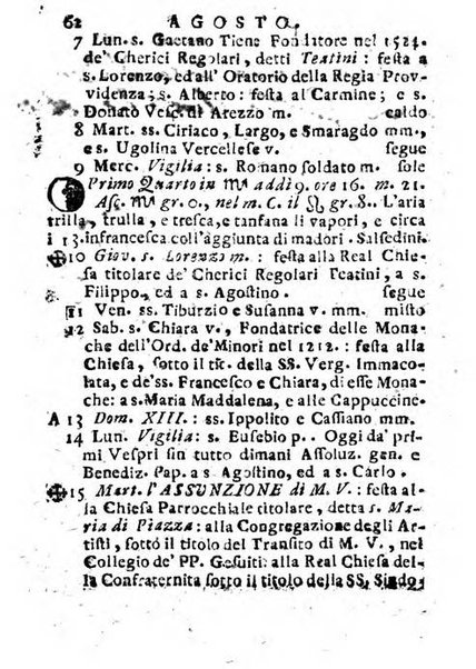 Il corso delle stelle osservato dal pronostico moderno Palmaverde Palmaverde almanacco piemontese ...