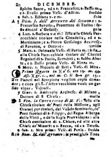 Il corso delle stelle osservato dal pronostico moderno Palmaverde Palmaverde almanacco piemontese ...