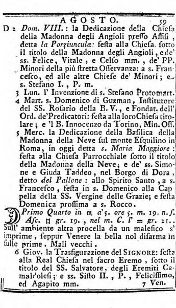 Il corso delle stelle osservato dal pronostico moderno Palmaverde Palmaverde almanacco piemontese ...