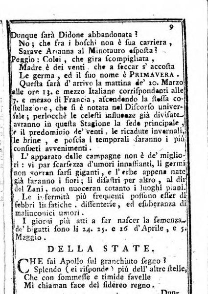 Il corso delle stelle osservato dal pronostico moderno Palmaverde Palmaverde almanacco piemontese ...