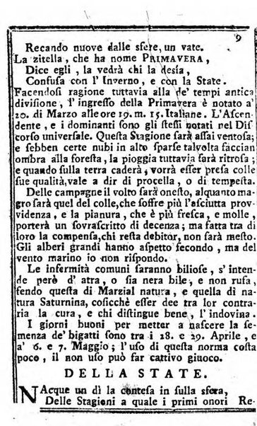 Il corso delle stelle osservato dal pronostico moderno Palmaverde Palmaverde almanacco piemontese ...