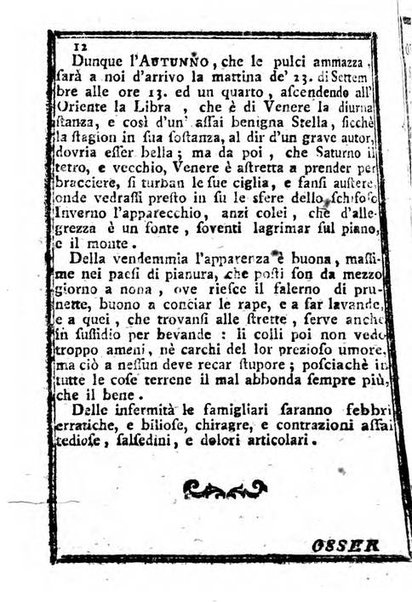 Il corso delle stelle osservato dal pronostico moderno Palmaverde Palmaverde almanacco piemontese ...