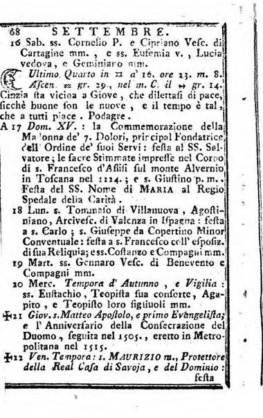 Il corso delle stelle osservato dal pronostico moderno Palmaverde Palmaverde almanacco piemontese ...