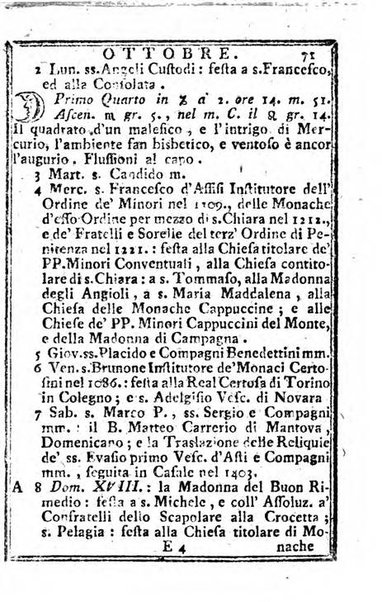 Il corso delle stelle osservato dal pronostico moderno Palmaverde Palmaverde almanacco piemontese ...