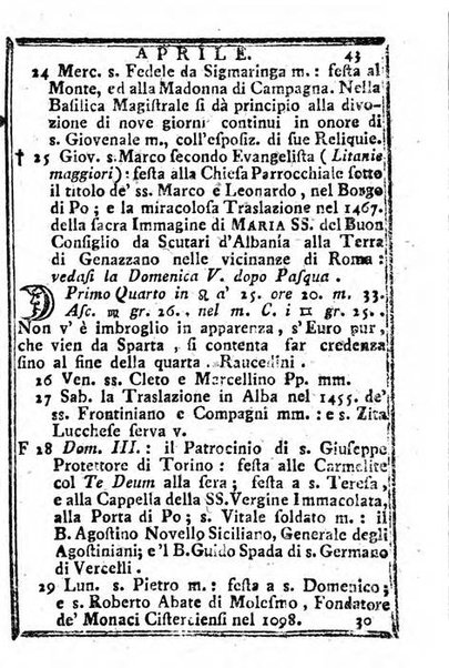 Il corso delle stelle osservato dal pronostico moderno Palmaverde Palmaverde almanacco piemontese ...