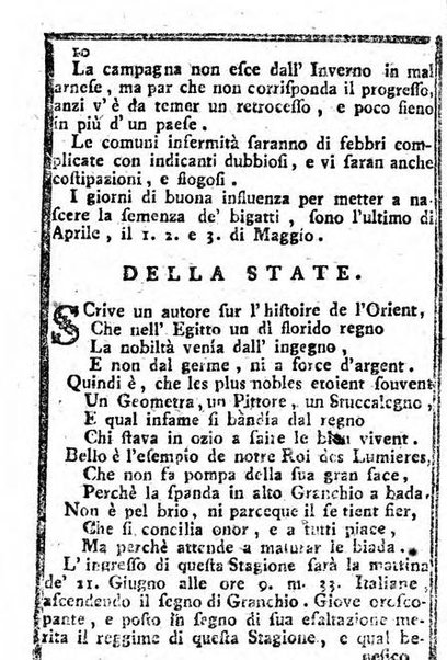 Il corso delle stelle osservato dal pronostico moderno Palmaverde Palmaverde almanacco piemontese ...