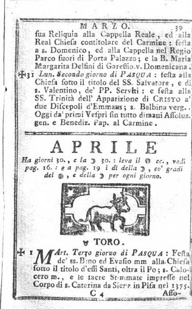 Il corso delle stelle osservato dal pronostico moderno Palmaverde Palmaverde almanacco piemontese ...