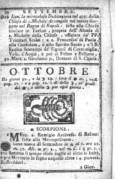 Il corso delle stelle osservato dal pronostico moderno Palmaverde Palmaverde almanacco piemontese ...