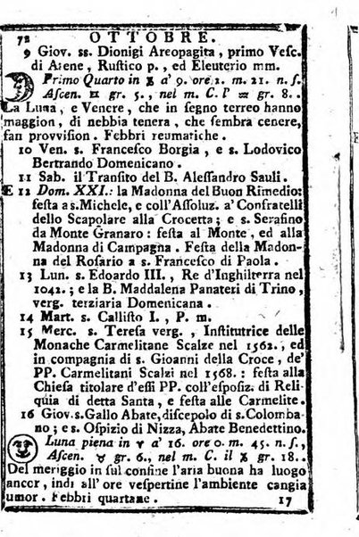 Il corso delle stelle osservato dal pronostico moderno Palmaverde Palmaverde almanacco piemontese ...