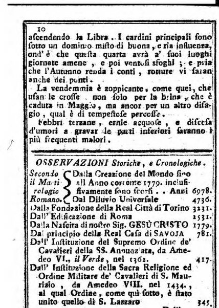 Il corso delle stelle osservato dal pronostico moderno Palmaverde Palmaverde almanacco piemontese ...