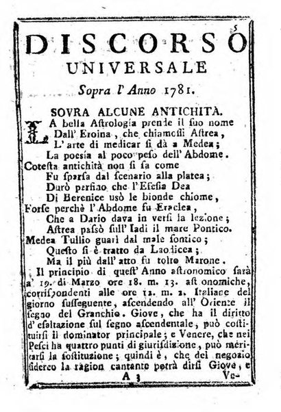 Il corso delle stelle osservato dal pronostico moderno Palmaverde Palmaverde almanacco piemontese ...