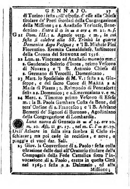 Il corso delle stelle osservato dal pronostico moderno Palmaverde Palmaverde almanacco piemontese ...