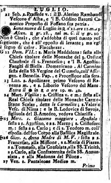 Il corso delle stelle osservato dal pronostico moderno Palmaverde Palmaverde almanacco piemontese ...