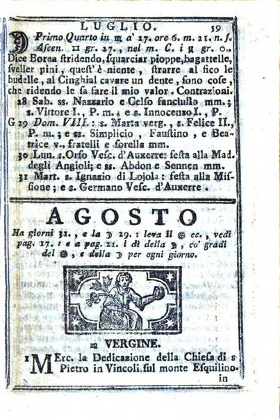 Il corso delle stelle osservato dal pronostico moderno Palmaverde Palmaverde almanacco piemontese ...