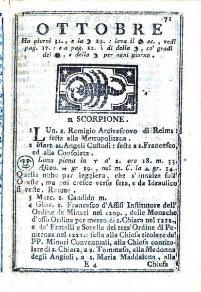 Il corso delle stelle osservato dal pronostico moderno Palmaverde Palmaverde almanacco piemontese ...