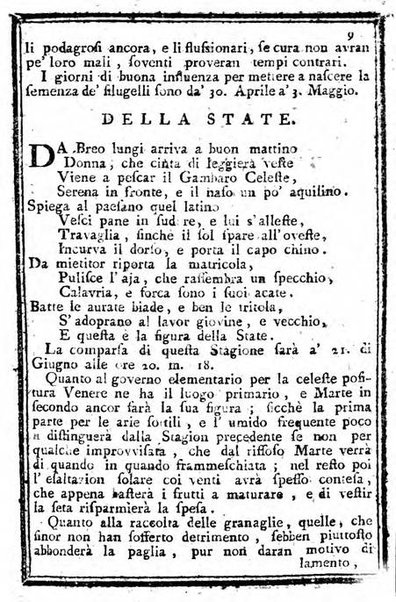 Il corso delle stelle osservato dal pronostico moderno Palmaverde Palmaverde almanacco piemontese ...