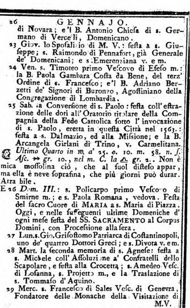 Il corso delle stelle osservato dal pronostico moderno Palmaverde Palmaverde almanacco piemontese ...