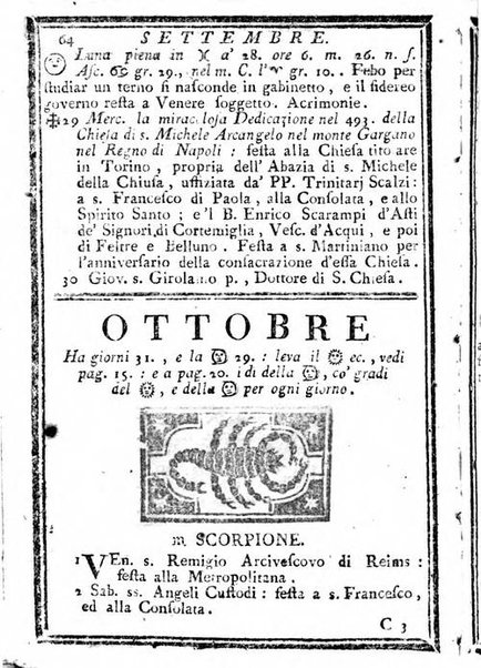 Il corso delle stelle osservato dal pronostico moderno Palmaverde Palmaverde almanacco piemontese ...