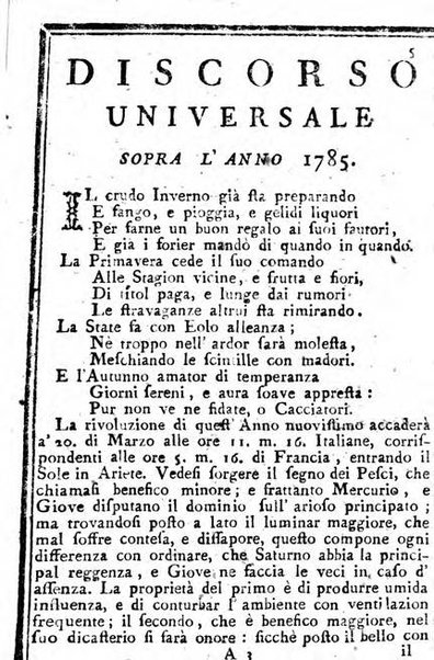 Il corso delle stelle osservato dal pronostico moderno Palmaverde Palmaverde almanacco piemontese ...