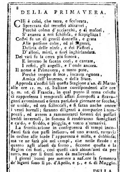 Il corso delle stelle osservato dal pronostico moderno Palmaverde Palmaverde almanacco piemontese ...