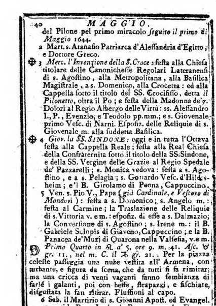 Il corso delle stelle osservato dal pronostico moderno Palmaverde Palmaverde almanacco piemontese ...