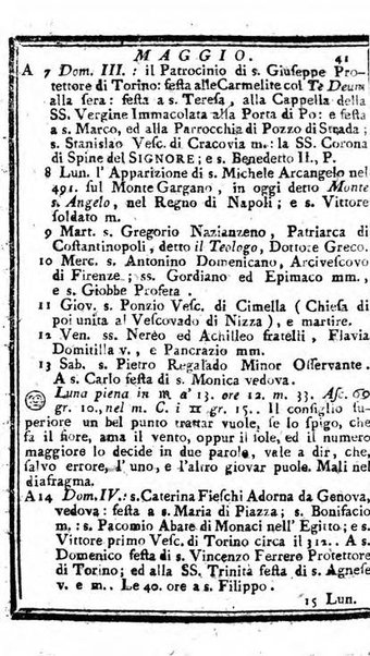 Il corso delle stelle osservato dal pronostico moderno Palmaverde Palmaverde almanacco piemontese ...