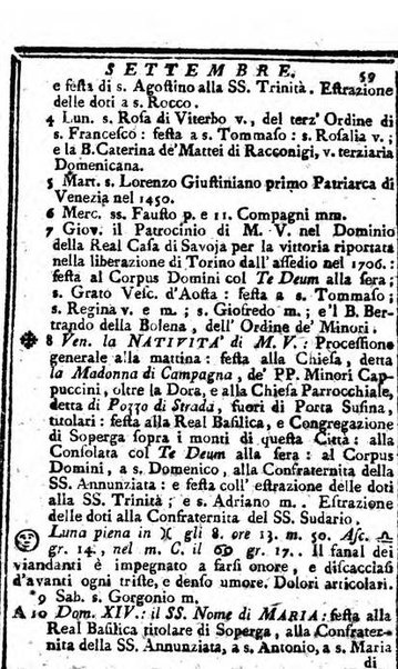 Il corso delle stelle osservato dal pronostico moderno Palmaverde Palmaverde almanacco piemontese ...