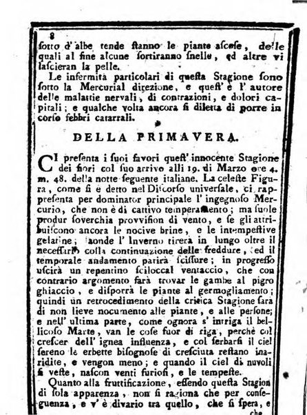 Il corso delle stelle osservato dal pronostico moderno Palmaverde Palmaverde almanacco piemontese ...