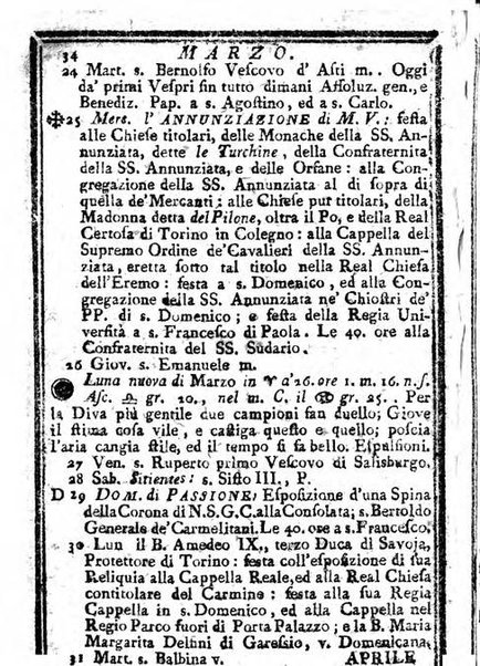 Il corso delle stelle osservato dal pronostico moderno Palmaverde Palmaverde almanacco piemontese ...