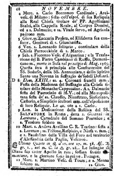 Il corso delle stelle osservato dal pronostico moderno Palmaverde Palmaverde almanacco piemontese ...