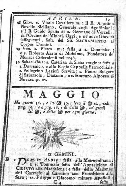 Il corso delle stelle osservato dal pronostico moderno Palmaverde Palmaverde almanacco piemontese ...