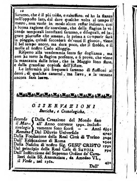 Il corso delle stelle osservato dal pronostico moderno Palmaverde Palmaverde almanacco piemontese ...