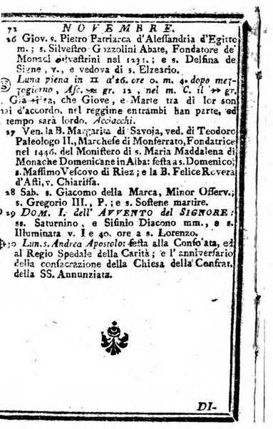 Il corso delle stelle osservato dal pronostico moderno Palmaverde Palmaverde almanacco piemontese ...