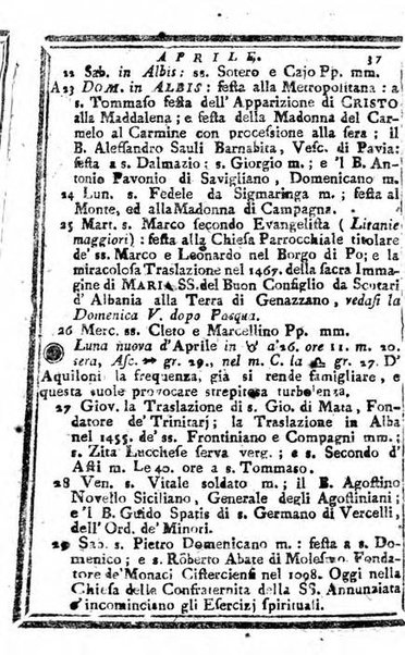 Il corso delle stelle osservato dal pronostico moderno Palmaverde Palmaverde almanacco piemontese ...