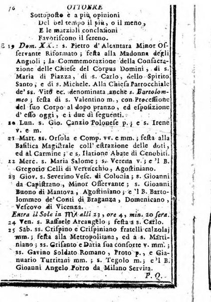 Il corso delle stelle osservato dal pronostico moderno Palmaverde Palmaverde almanacco piemontese ...