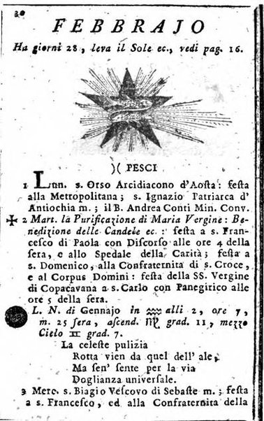 Il corso delle stelle osservato dal pronostico moderno Palmaverde Palmaverde almanacco piemontese ...