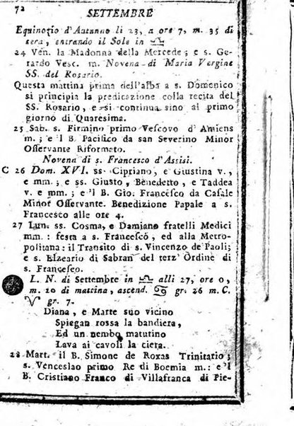 Il corso delle stelle osservato dal pronostico moderno Palmaverde Palmaverde almanacco piemontese ...