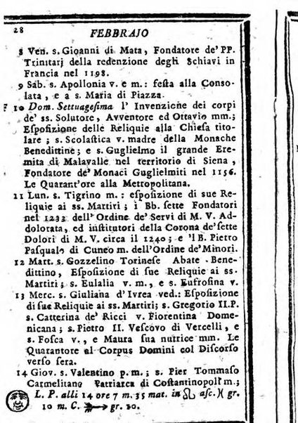 Il corso delle stelle osservato dal pronostico moderno Palmaverde Palmaverde almanacco piemontese ...