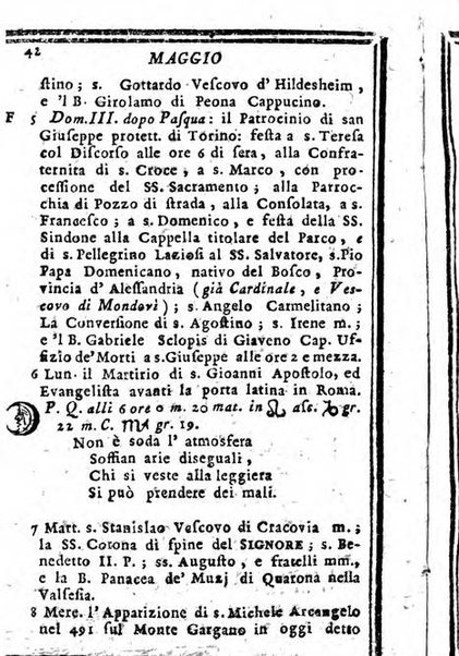 Il corso delle stelle osservato dal pronostico moderno Palmaverde Palmaverde almanacco piemontese ...